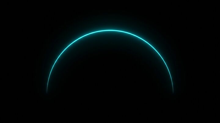 Cyan Eclipse — free 4K dark & amoled desktop wallpaper for Windows